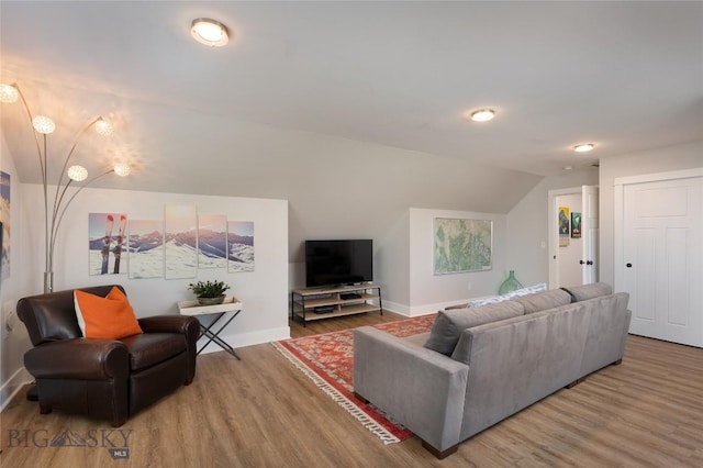 3090 Meah Ln, Bozeman, MT 59718 - living room with wood finished floors and vaulted ceiling