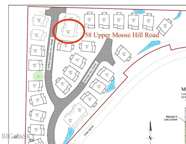 58 Upper Moose Hill Rd, Big Sky, MT 59716 - map / location