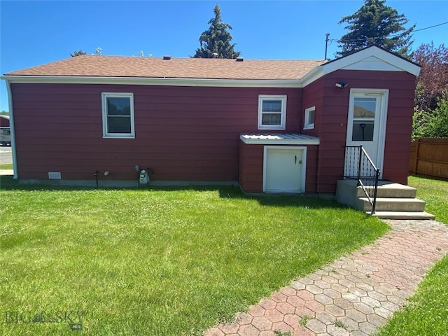 1120 A St, Butte, MT 59701 - rear view of house featuring roof with shingles