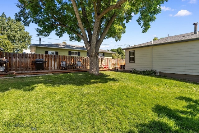531 N Main St, Livingston, MT 59047 - view of yard with a wooden deck