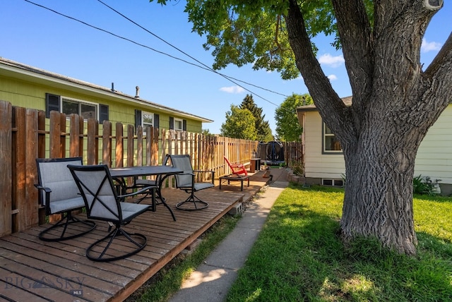 531 N Main St, Livingston, MT 59047 - view of wooden deck