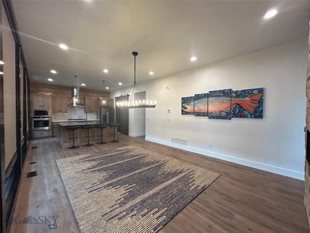 28 Elk Meadows Ranch Rd, Cameron, MT 59720 - living area with recessed lighting and dark wood finished floors