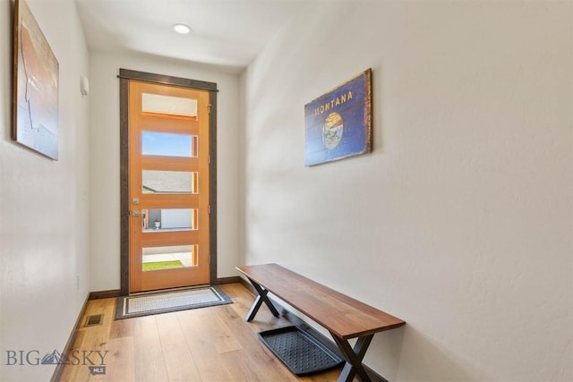 205 Albrey Trl Unit B, Bozeman, MT 59718 - entryway with light wood-style floors and baseboards