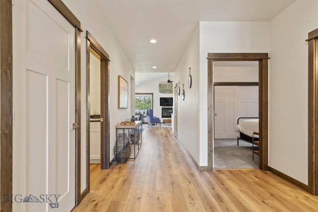 205 Albrey Trl Unit B, Bozeman, MT 59718 - hall with light wood-style floors and recessed lighting