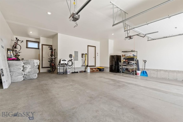 205 Albrey Trl Unit B, Bozeman, MT 59718 - garage with a garage door opener and electric panel