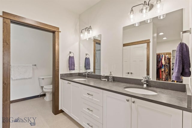 205 Albrey Trl Unit B, Bozeman, MT 59718 - bathroom with double vanity and toilet