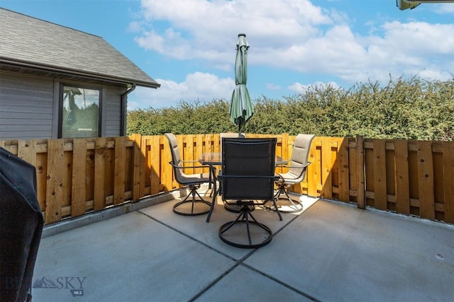 205 Albrey Trl Unit B, Bozeman, MT 59718 - view of patio / terrace featuring outdoor dining area