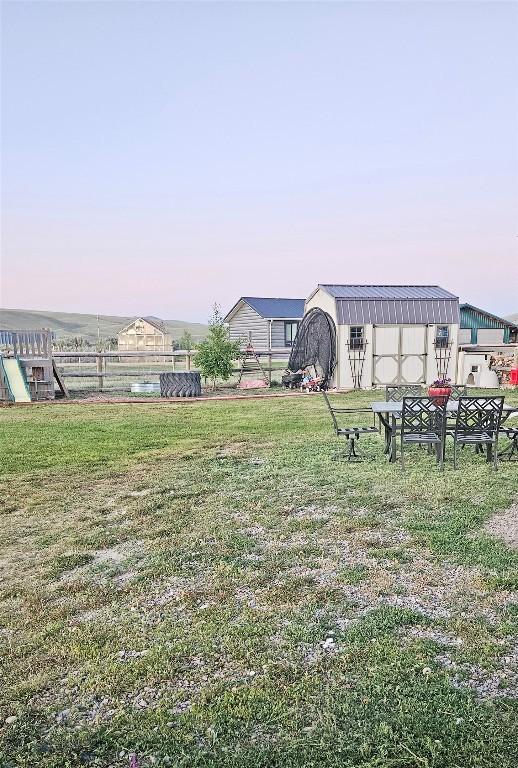 950 N Harrison St, Lima, MT 59739 - view of yard with an outdoor structure