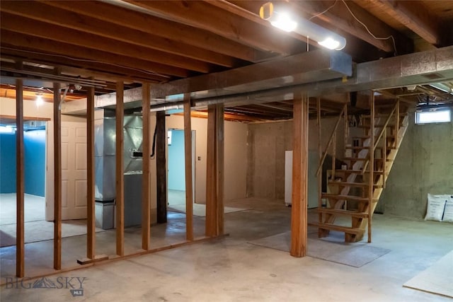 7223 Birdseye Rd, Helena, MT 59602 - below grade area with stairway