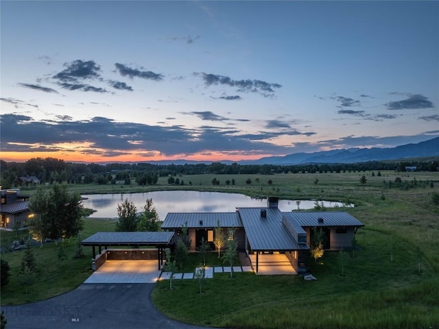 240 Horsetail Rd, Bozeman, MT 59715 - aerial view of property and surrounding area featuring a water and mountain view
