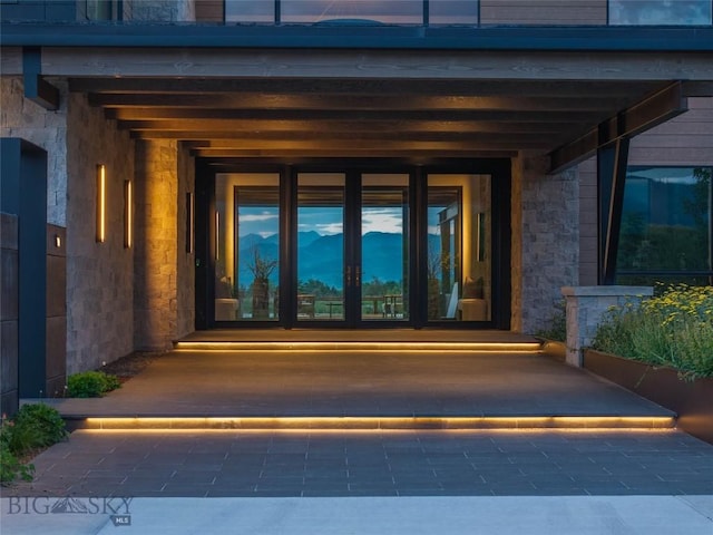 240 Horsetail Rd, Bozeman, MT 59715 - entrance to property with stone siding