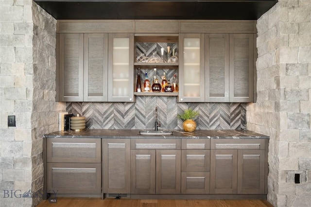 240 Horsetail Rd, Bozeman, MT 59715 - indoor wet bar featuring wood finished floors