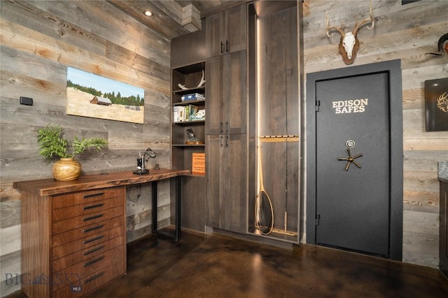 240 Horsetail Rd, Bozeman, MT 59715 - bar featuring wood walls and concrete floors