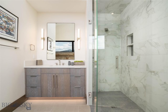 240 Horsetail Rd, Bozeman, MT 59715 - full bath featuring a marble finish shower and vanity