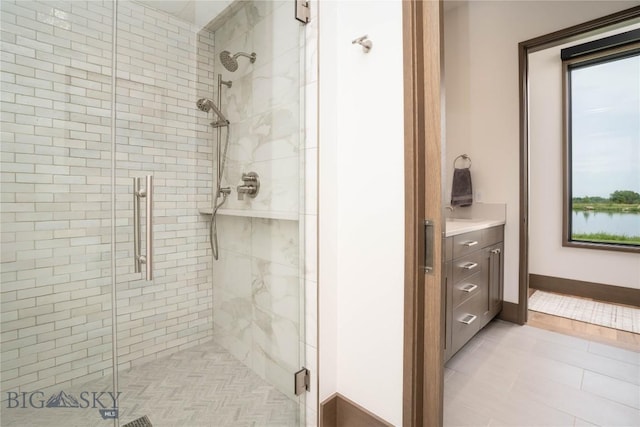 240 Horsetail Rd, Bozeman, MT 59715 - full bathroom featuring a shower stall and vanity