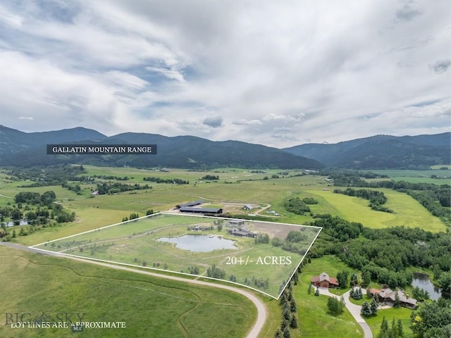 240 Horsetail Rd, Bozeman, MT 59715 - view of property location featuring property parcel outlined and mountains