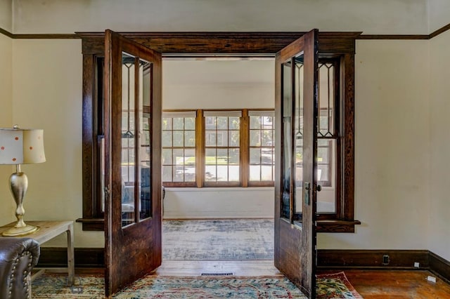 511 W Babcock, Bozeman, MT 59715 - entrance foyer with wood finished floors and baseboards