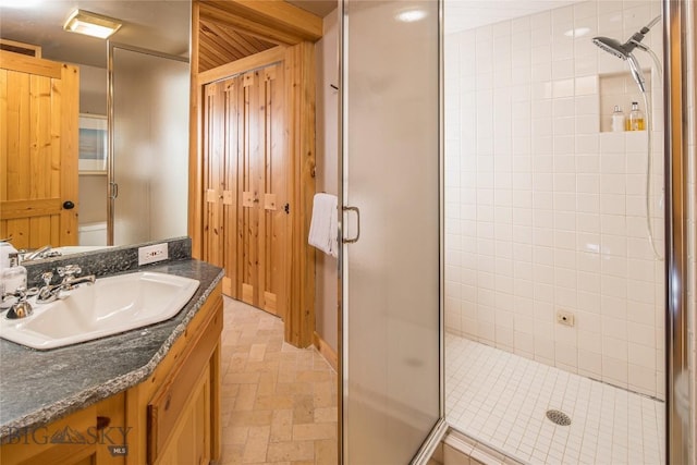 49824 Gallatin Rd, Big Sky, MT 59730 - bathroom with a stall shower and vanity