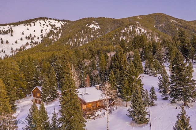 49824 Gallatin Rd, Big Sky, MT 59730 - mountain view with a heavily wooded area