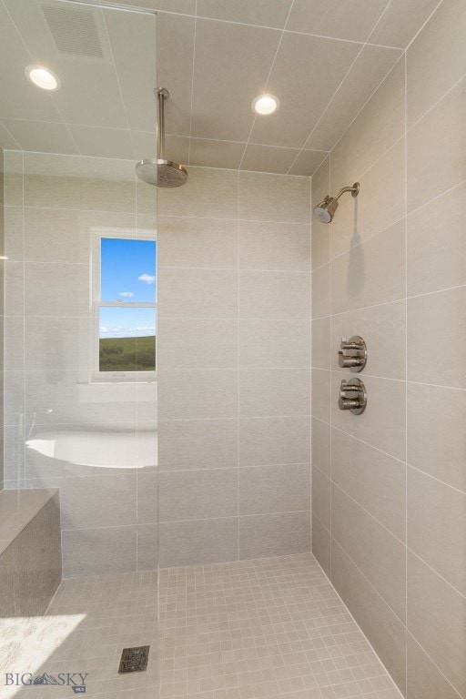 1878 Star Ridge Rd, Bozeman, MT 59715 - full bath with tiled shower and recessed lighting