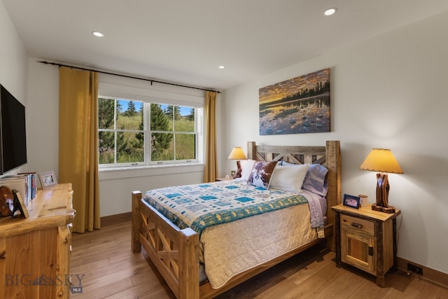 1878 Star Ridge Rd, Bozeman, MT 59715 - bedroom featuring light wood-style flooring and recessed lighting