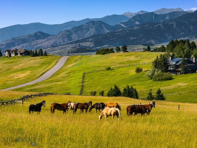 1878 Star Ridge Rd, Bozeman, MT 59715 - mountain view with a pastoral area and rural landscape