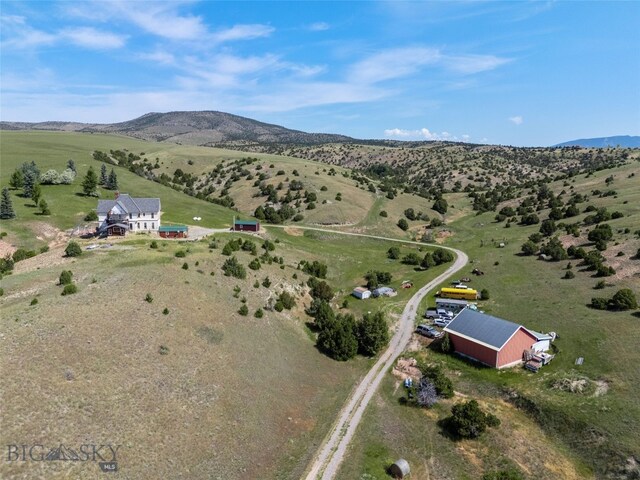 5835 Spaulding Bridge Rd, Belgrade, MT 59714 - overview of rural landscape with mountains