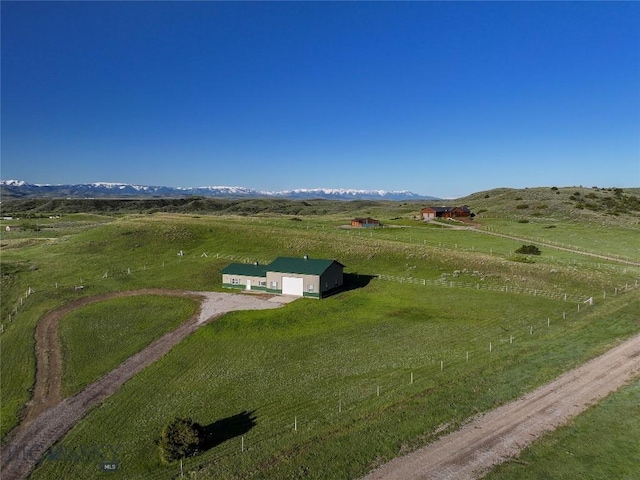 115 Otter Creek Rd, Big Timber, MT 59011 - aerial view of sparsely populated area with a mountain backdrop and agricultural land