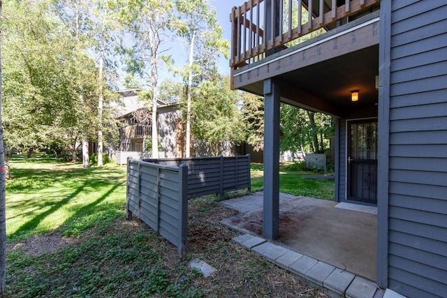 2200 W Dickerson Unit 46, Bozeman, MT 59718 - view of green lawn with a patio