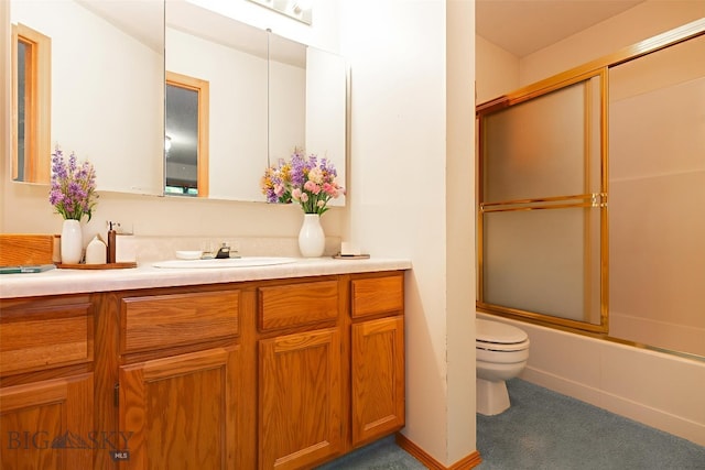 2200 W Dickerson Unit 46, Bozeman, MT 59718 - full bath featuring vanity and shower / bath combination with glass door