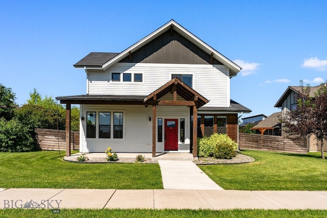 3139 Blackbird Dr, Bozeman, MT 59718 - view of front of home with covered porch and board and batten siding