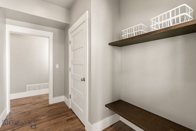 3139 Blackbird Dr, Bozeman, MT 59718 - mudroom with baseboards and dark wood-style floors