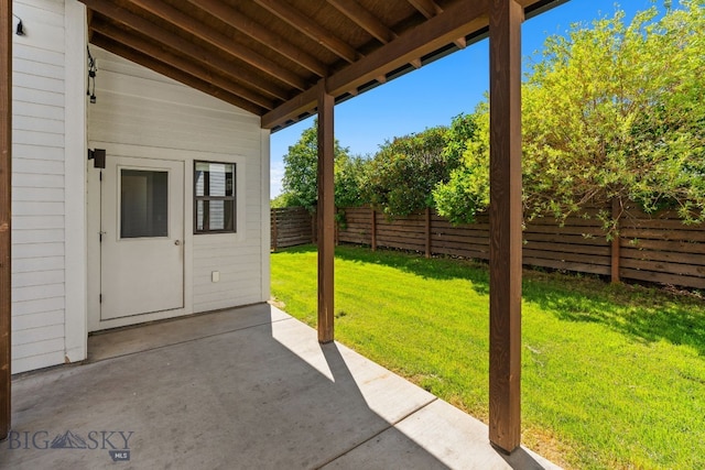 3139 Blackbird Dr, Bozeman, MT 59718 - fenced backyard with a patio