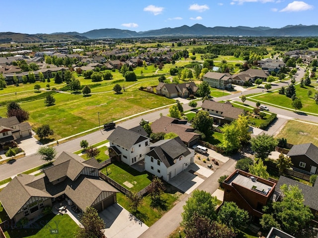 3139 Blackbird Dr, Bozeman, MT 59718 - aerial perspective of suburban area featuring a mountainous background