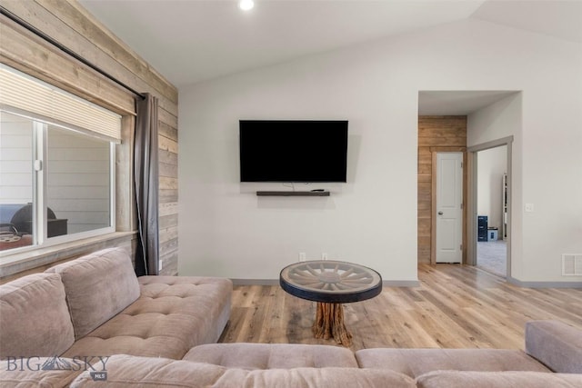 15 Santa Fe Trl, Three Forks, MT 59752 - living area featuring lofted ceiling and wood finished floors