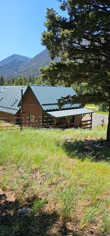 1105 S Boulder Rd, Cardwell, MT 59721 - view of yard with a mountain view and an outbuilding