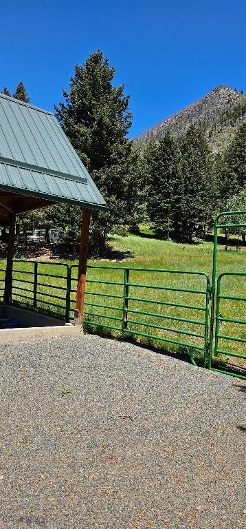 1105 S Boulder Rd, Cardwell, MT 59721 - gate featuring a mountain view