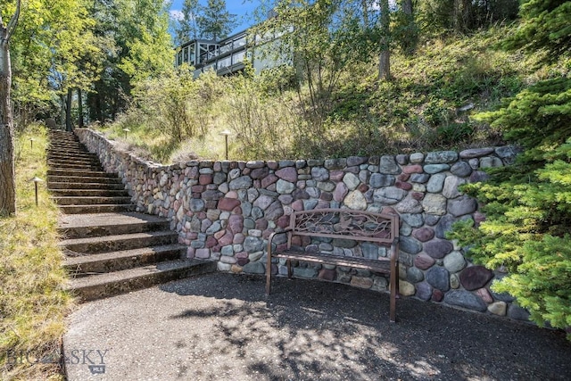 953 Angel Point Rd, Lakeside, MT 59922 - view of yard with stairway