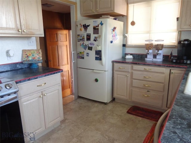 120 Balsam St, Anaconda, MT 59711 - kitchen with freestanding refrigerator and electric range oven