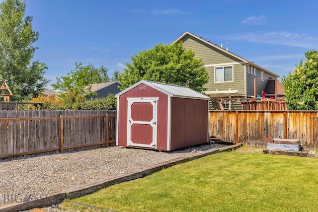 343 Stewart Loop, Bozeman, MT 59718 - view of shed featuring a fenced backyard