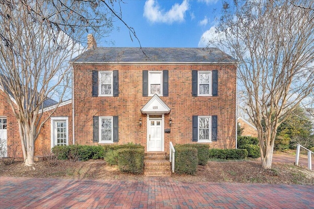 view of colonial home