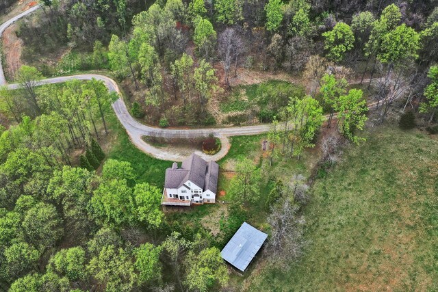 view of aerial view