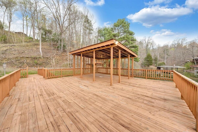 view of wooden terrace