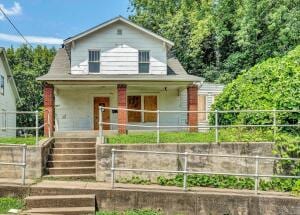 view of front of property with covered porch