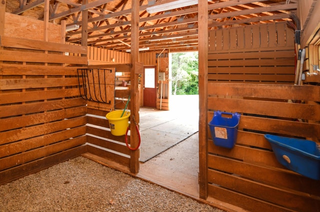 view of horse barn