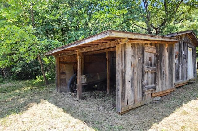 view of outbuilding with an outdoor structure