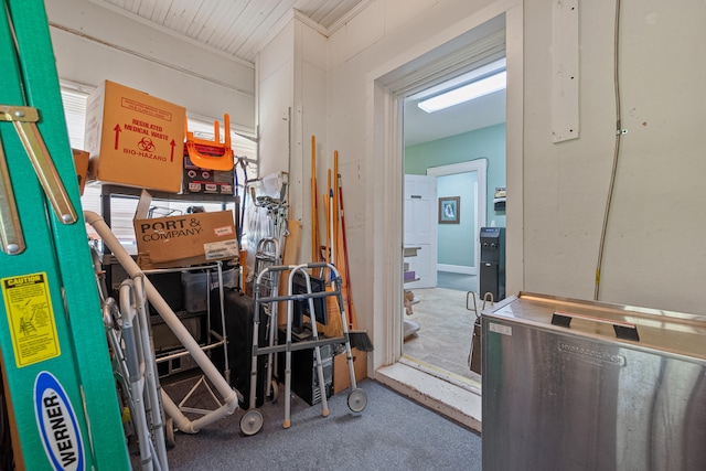 view of storage room