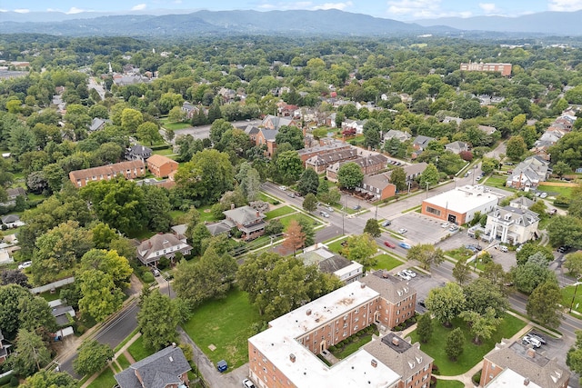 bird's eye view featuring a mountain view