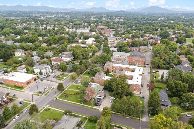 aerial view featuring a mountain view