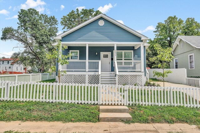 bungalow with a porch